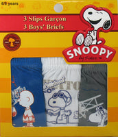 Peanuts Boys Briefs Set (Ages 6-8 Years)