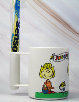 Snoopy Melamine Cup With Toothbrush Holder