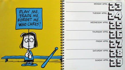 1979 Vintage Peanuts Gang WEEKLY Spiral Calendar (52 Images!) - snoopn4pnuts.com