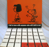 1981 Vintage Peanuts Gang 12-Month Spiral Wall Calendar