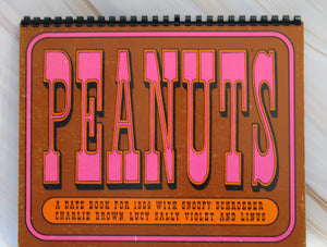 1966 Vintage Peanuts Gang 12-Month Spiral Wall Calendar