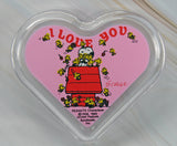 Snoopy Heart-Shaped Acrylic Candy Box (Great For Holding Nik-Naks!)