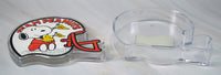 Snoopy Football Acrylic Candy Box (Great For Holding Nik - Naks!) - snoopn4pnuts.com