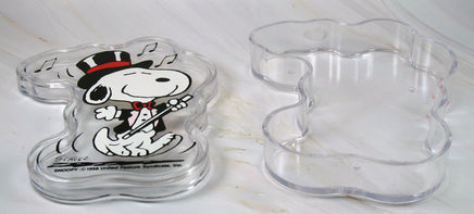 Snoopy Dancing Acrylic Candy Box (Great For Holding Nik - Naks!) - snoopn4pnuts.com
