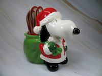 Snoopy Santa Candy Dish / Planter - snoopn4pnuts.com