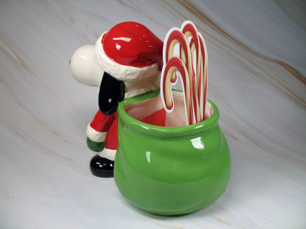 Snoopy Santa Candy Dish / Planter - snoopn4pnuts.com