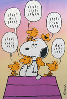 Snoopy Birthday Card - From All Of Us