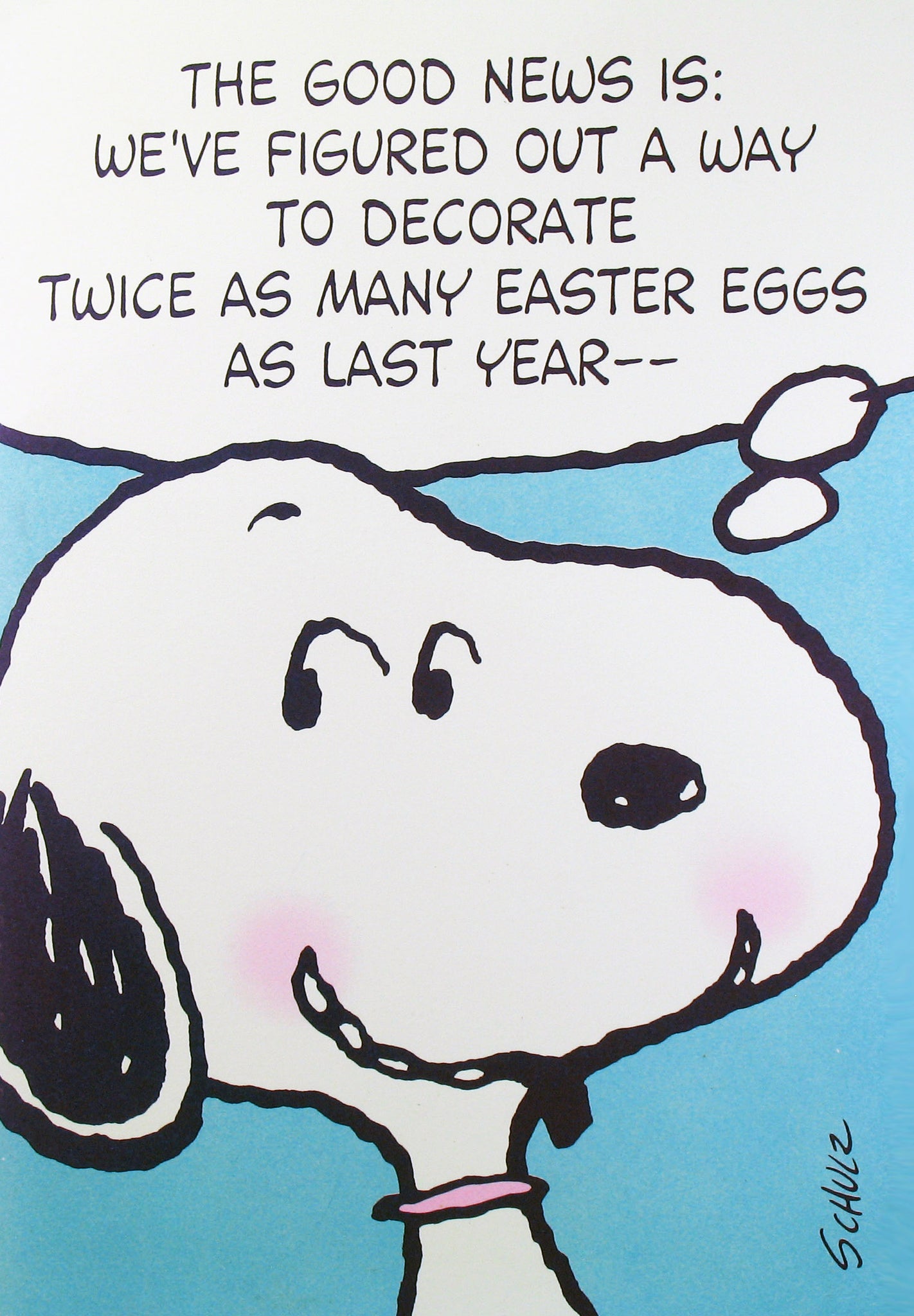 Snoopy Large Vintage Easter Card With Pop-Up Feature| snoopn4pnuts.com