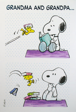 Snoopy 3 - Panel Grandma and Grandpa Easter Card - snoopn4pnuts.com