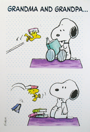 Snoopy 3 - Panel Grandma and Grandpa Easter Card - snoopn4pnuts.com
