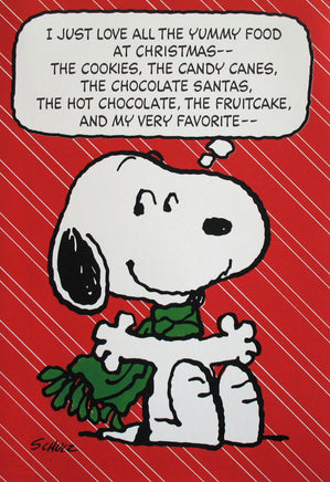 Christmas Greeting Card (Large) - Snoopy Foods - snoopn4pnuts.com