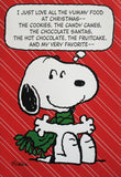 Christmas Greeting Card (Large) - Snoopy Foods