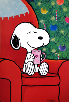 Giant Vintage Snoopy Christmas Card With Giant Mailing Envelope