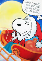 GIANT Vintage Snoopy Christmas Card With Giant Mailing Envelope