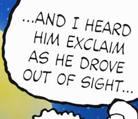 Giant Vintage Snoopy Christmas Card With Giant Mailing Envelope