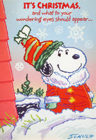 Christmas Card - Snoopy In Snow