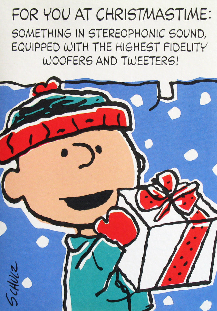 Christmas Card - Charlie Brown Shopping