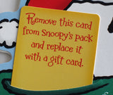 Christmas Card - Snoopy Santa Gift Card Holder