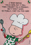 Christmas Greeting Card - Baker Charlie Brown