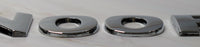 Snoopy Thick Chrome Metal Car Emblems (6 Individual Letters) - snoopn4pnuts.com