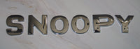 Snoopy Thick Chrome Metal Car Emblems (6 Individual Letters) - snoopn4pnuts.com