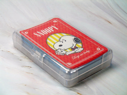 Snoopy Imported Playing Cards With Storage Case - snoopn4pnuts.com