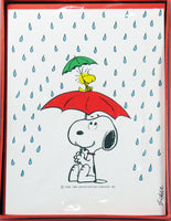 Snoopy and Woodstock In The Rain Blank Note Cards