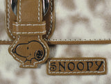 Snoopy Bi-Textured Leather-Like Tri-Fold Wallet