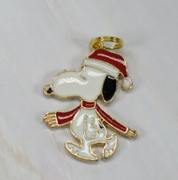Snoopy Hat and Scarf Enamel Charm