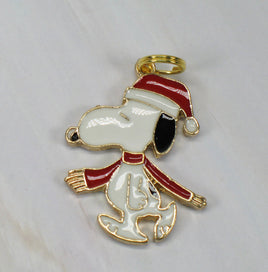 Snoopy Hat and Scarf Enamel Charm - snoopn4pnuts.com
