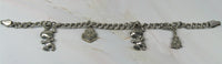 Snoopy Christmas Sterling Silver Charm Bracelet (Child Size) - snoopn4pnuts.com