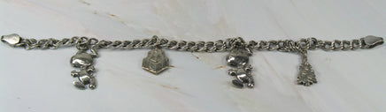 Snoopy Christmas Sterling Silver Charm Bracelet (Child Size) - snoopn4pnuts.com
