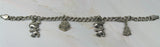 Snoopy Christmas Sterling Silver Charm Bracelet (Child Size)