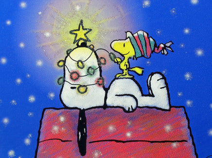 Snoopy Christmas Cards With Glitter Accents - snoopn4pnuts.com