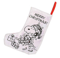 Snoopy Color - Your - Own Christmas Stocking (Markers Not Included) - snoopn4pnuts.com