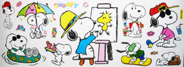 Large Sheet of Snoopy Reusable Window Clings - Personas - snoopn4pnuts.com