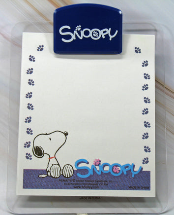 Snoopy Small Acrylic Clipboard With Decorative Note Pad - snoopn4pnuts.com