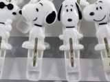 Snoopy Clothes Pins or Snack Clip Set