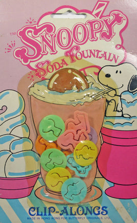 Snoopy Soda Fountain Mini (Paper) Clip Set (Clip - Alongs) - snoopn4pnuts.com