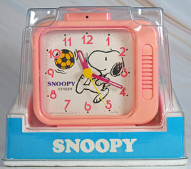 Snoopy Vintage Alarm Clock By Citizen (New But Battery Cover Missing On Back/Manufacturer's Error) - snoopn4pnuts.com