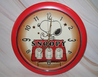 Peanuts Snoopy Musical and Animated Wall Clock - RARE!