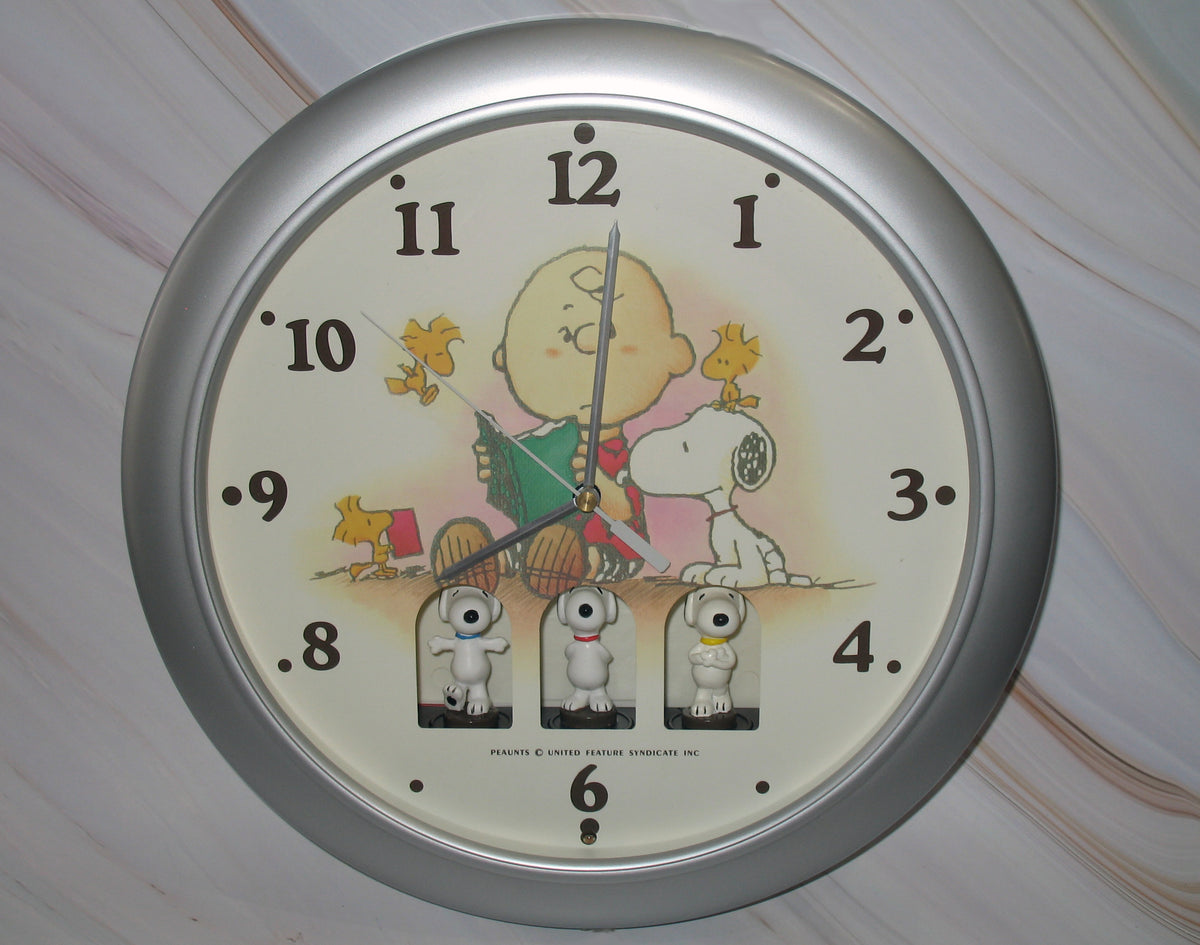 Horloge Murale Peanuts Snoopy & Woodstock – 24 Cm – Collection D'Un À La Carte