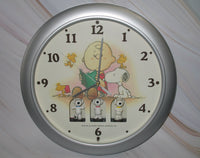 Peanuts Snoopy Musical and Animated Wall Clock - RARE! - snoopn4pnuts.com