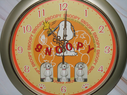 Peanuts Snoopy Musical and Animated Wall Clock - RARE! (Near Mint) - snoopn4pnuts.com