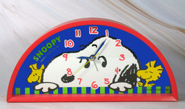 Snoopy Semi - Circle Shape Alarm Clock - snoopn4pnuts.com