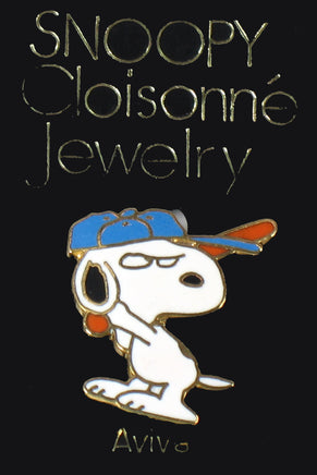 Snoopy Baseball Cloisonne Pin - snoopn4pnuts.com