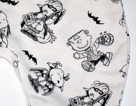 Snoopy Halloween Long - Sleeve Romper - Glows In The Dark! - snoopn4pnuts.com
