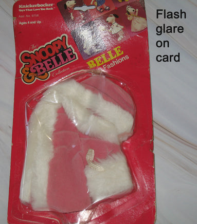 Belle Knickerbocker Rubber Doll Fun Fashion - Plush - Trimmed Cape With Matching Muff - snoopn4pnuts.com