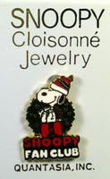 Snoopy Santa Fan Club Cloisonne Pin