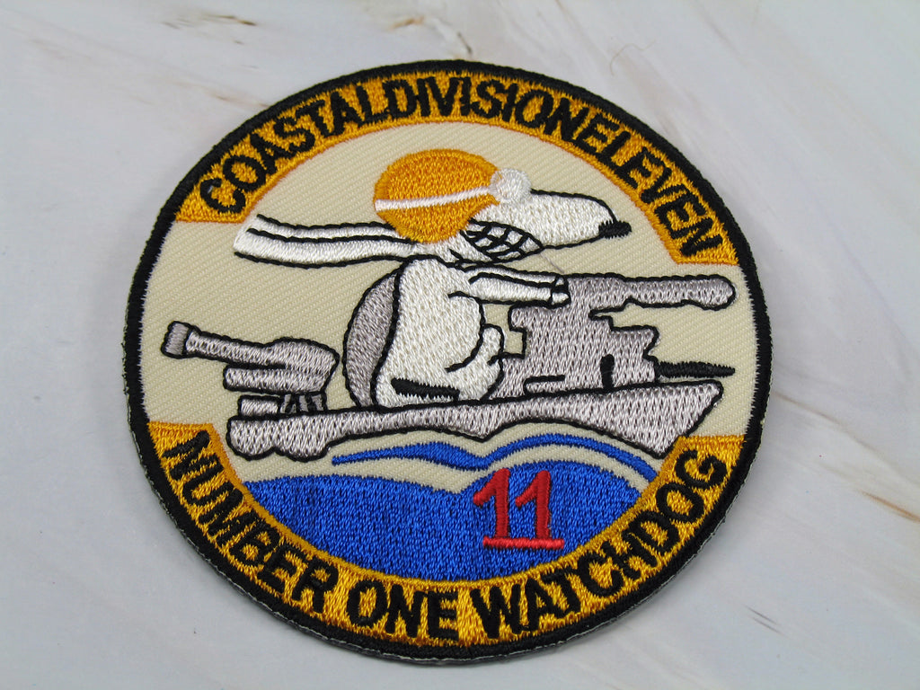 Snoopy Flying Ace Military Patch (Coast Guard) - Coastal Division Eleven
